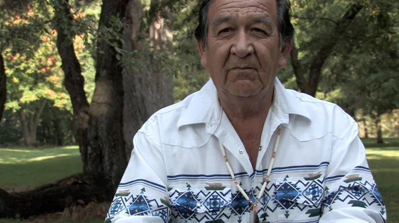 Nez Perce Tribal Elder Elmer Crow sat down with IRU in 2010 to share his passion for Idaho’s endangered wild salmon. Elmer died Friday, July 26, while rescuing his grandson in the Snake River. (Photo by Skip Armstrong)