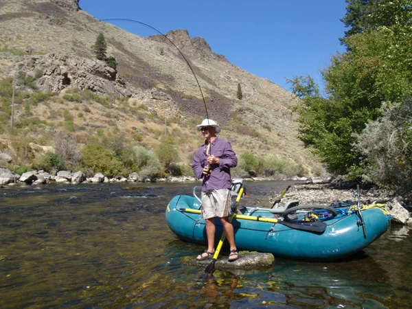 Mike Stone fishing the South Fork of the Boise River.