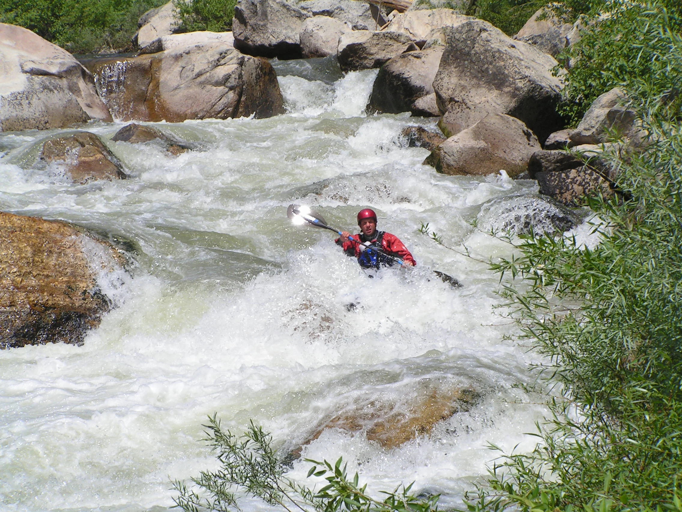 Greg Stahl paddling the Middle Fork of the Payette River in Idaho. Photo by Andrew Post.