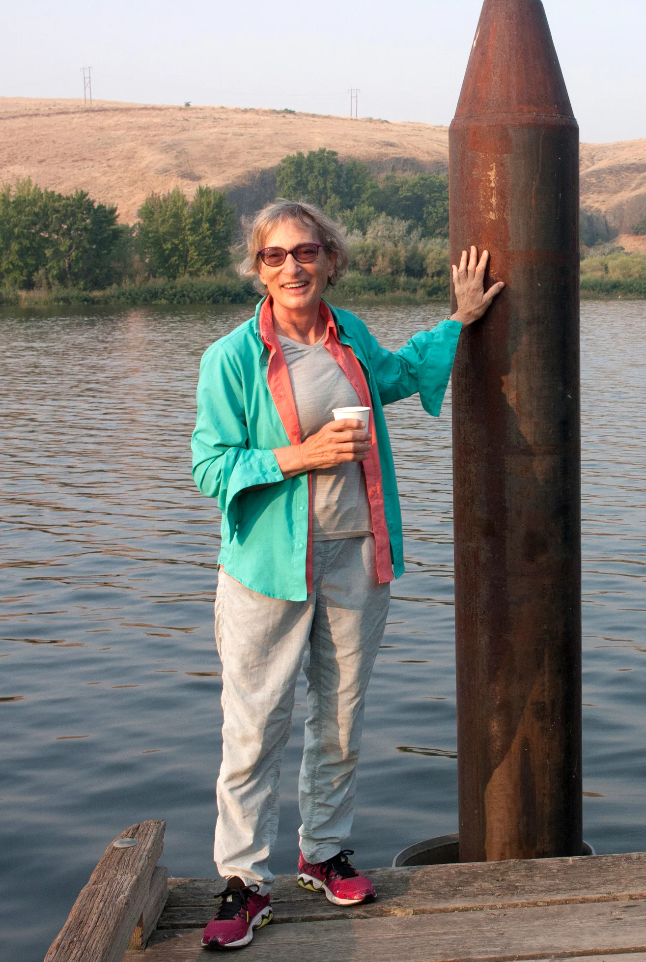 "I'm here for the holistic view of the ecosystem,and rivers are part of that, as are the salmon. We are in a crisis right now. I've also traveled. You go to Europe and you don't even put your toes in the water. They've pushed too far. We're lucky here; we don't have to go that far, but we have to act." -Diane Baumgart, Moscow, Idaho