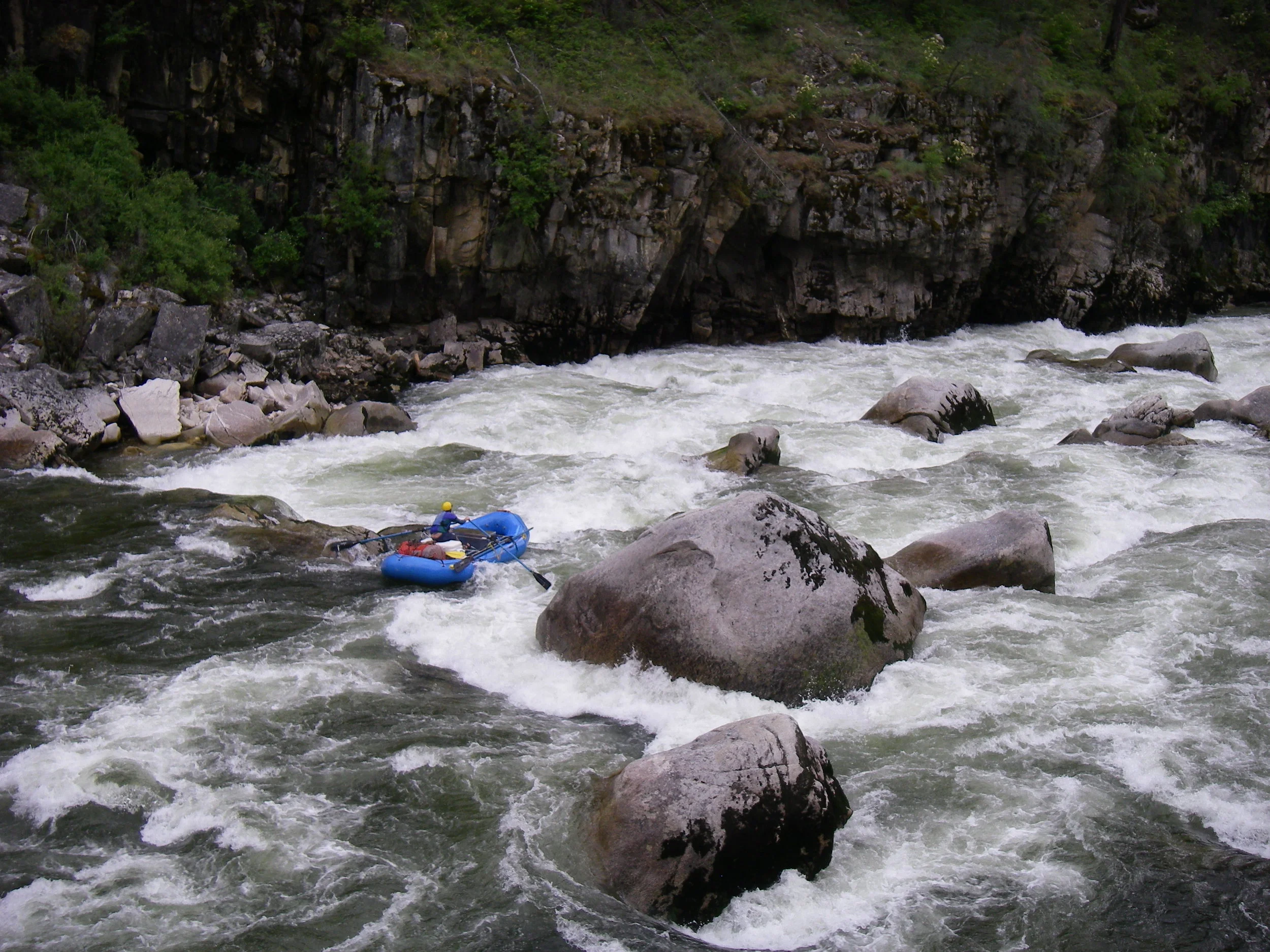 Fall Creek Rapid on the South Fork of the Salmon River, one of the river's outstanding Class V rapids. Photo by Scott Acker.