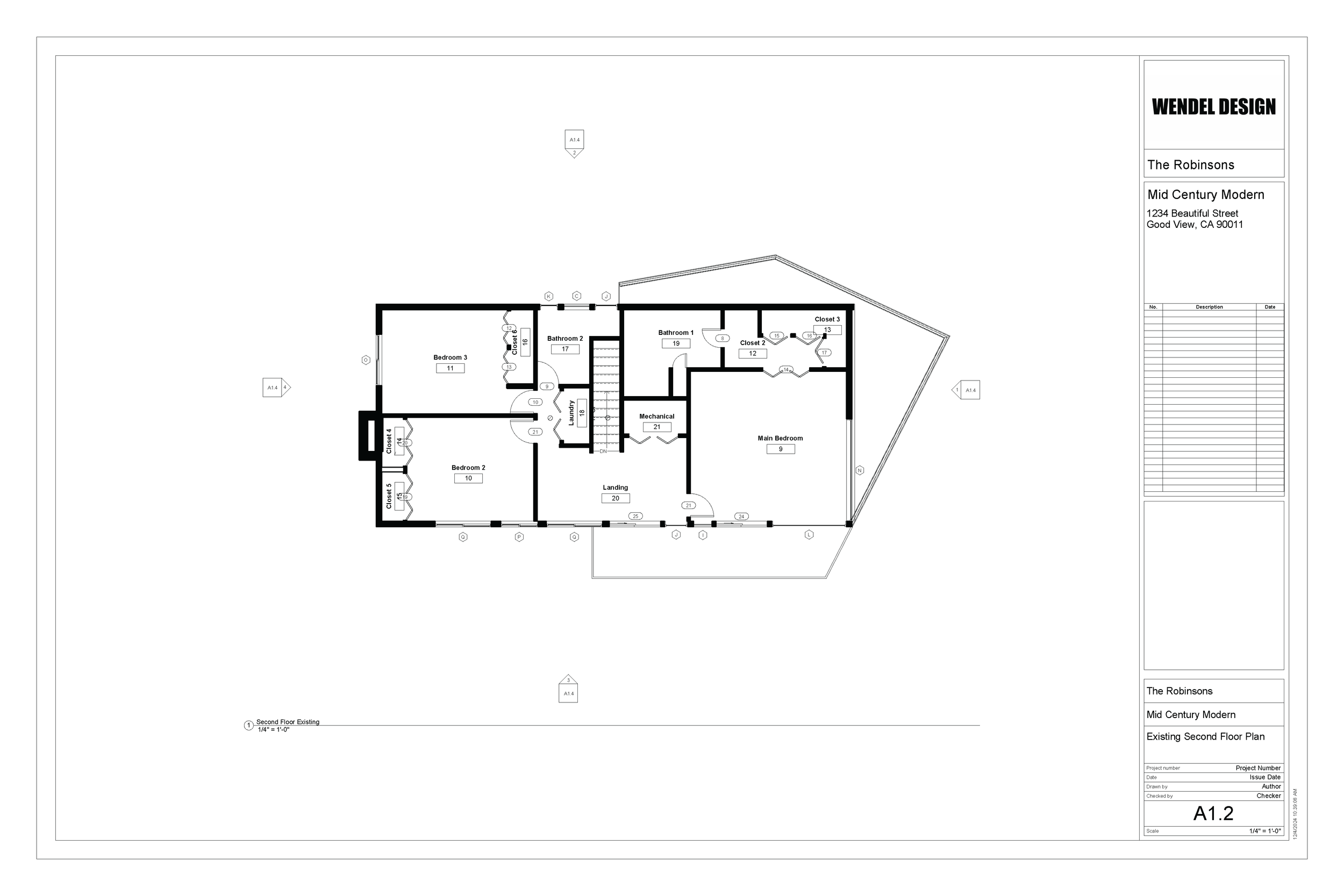 Existing Second Floor Plan