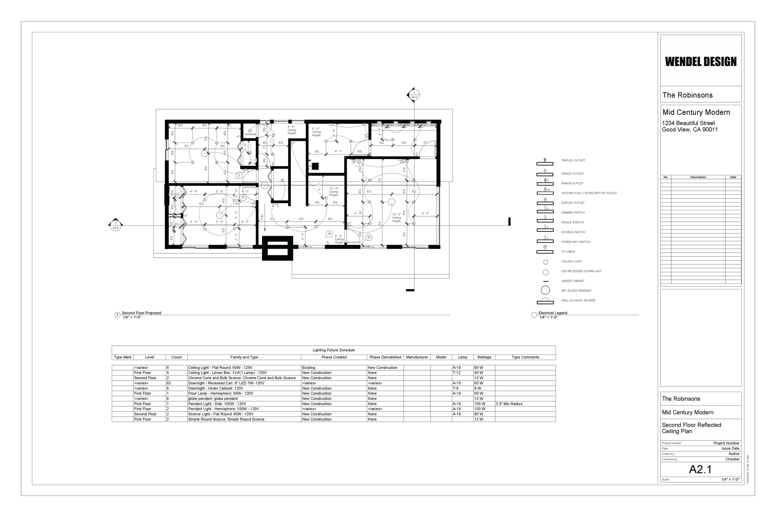 Second Floor Reflected Ceiling Plan