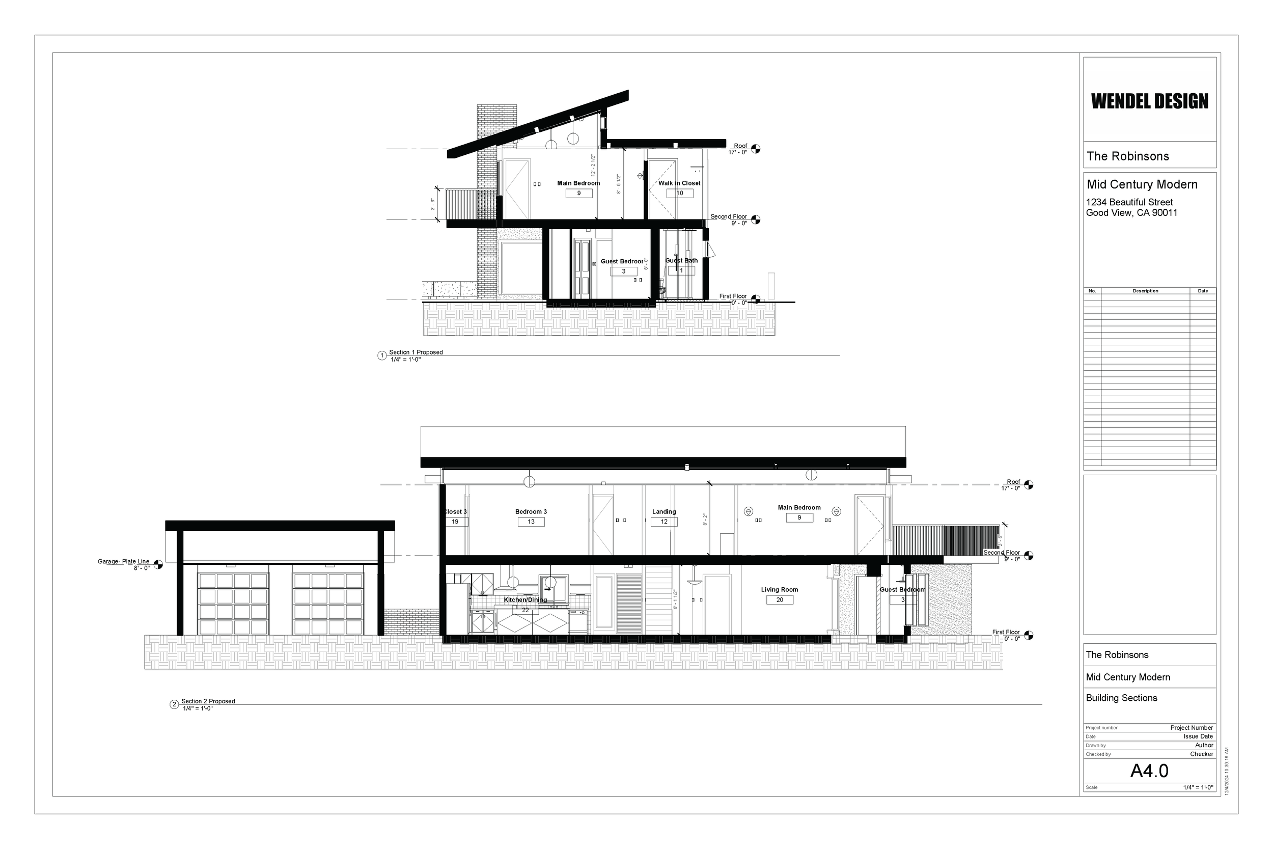 Proposed Building Sections