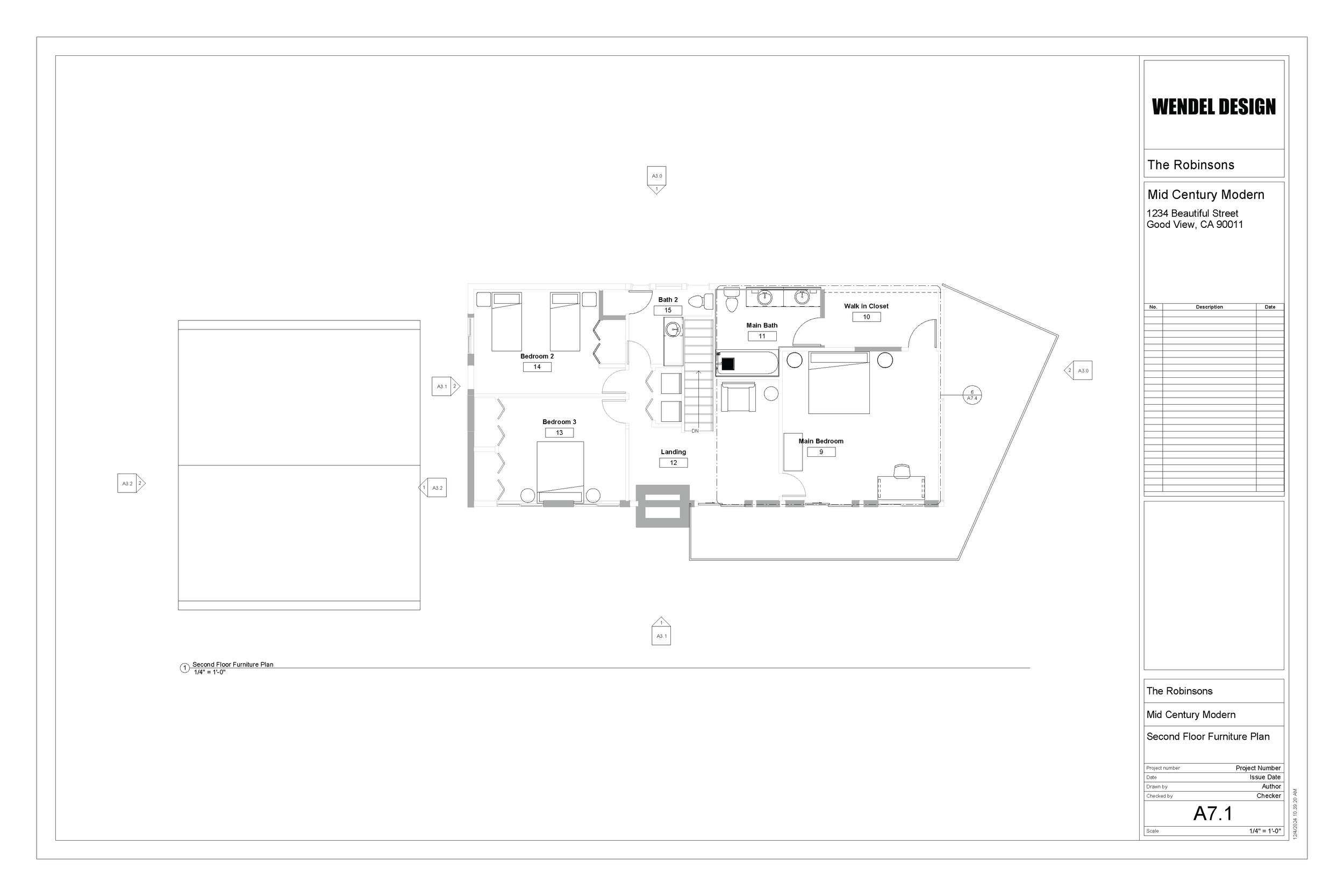 Second Floor Furniture Plan
