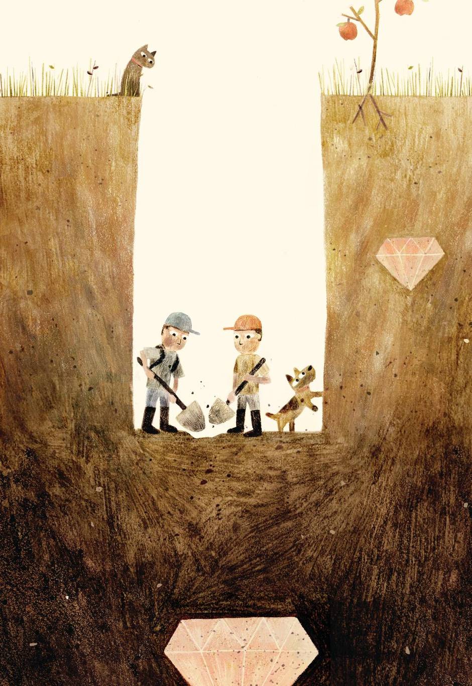 When the landscape is unfamiliar, fear can set in. I t's also where opportunities to discover and grow kick in. ( Illustration credit: Jon Klassen) 