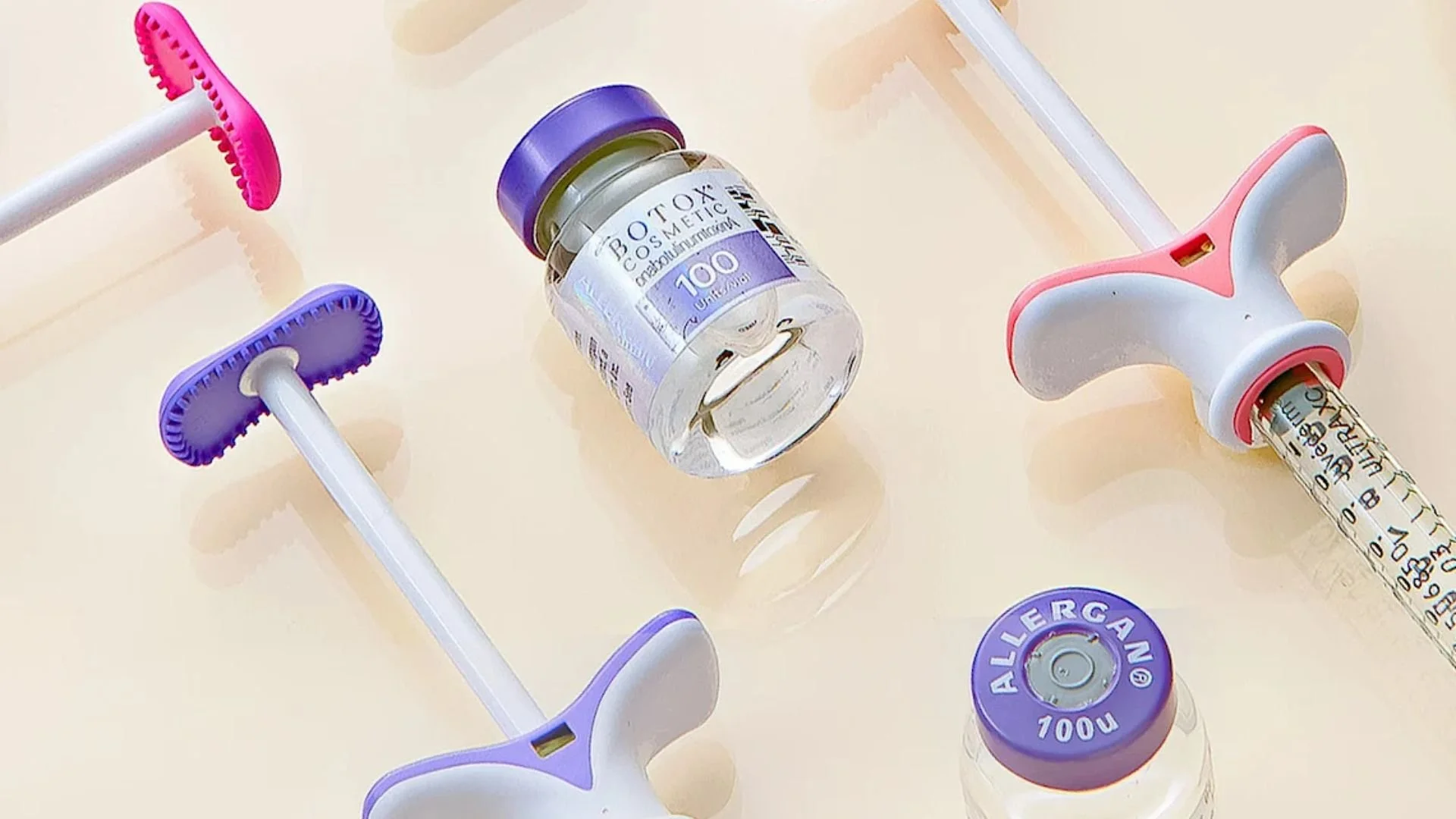Botox Vial and Juvederm Syringe