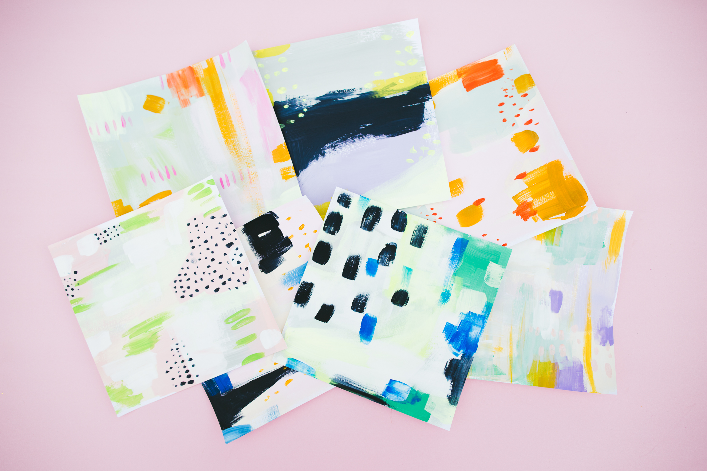 East Austin Studio Tour Abstract Painting Mini Workshop
