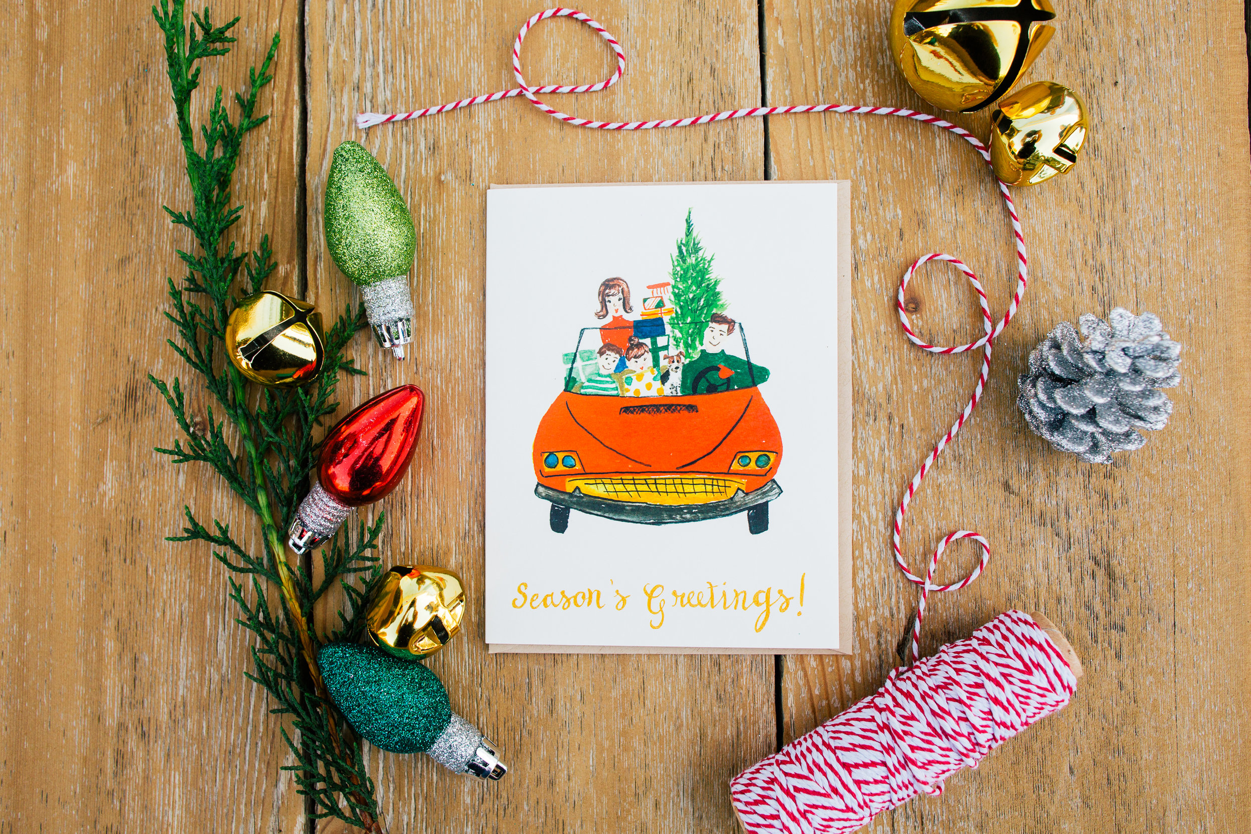 Merry Christmas Holiday Greeting Card