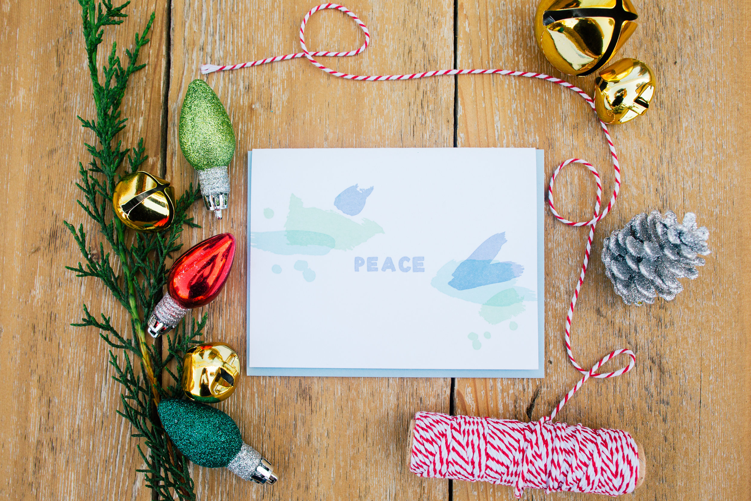 Holiday Letter Press Greeting Card