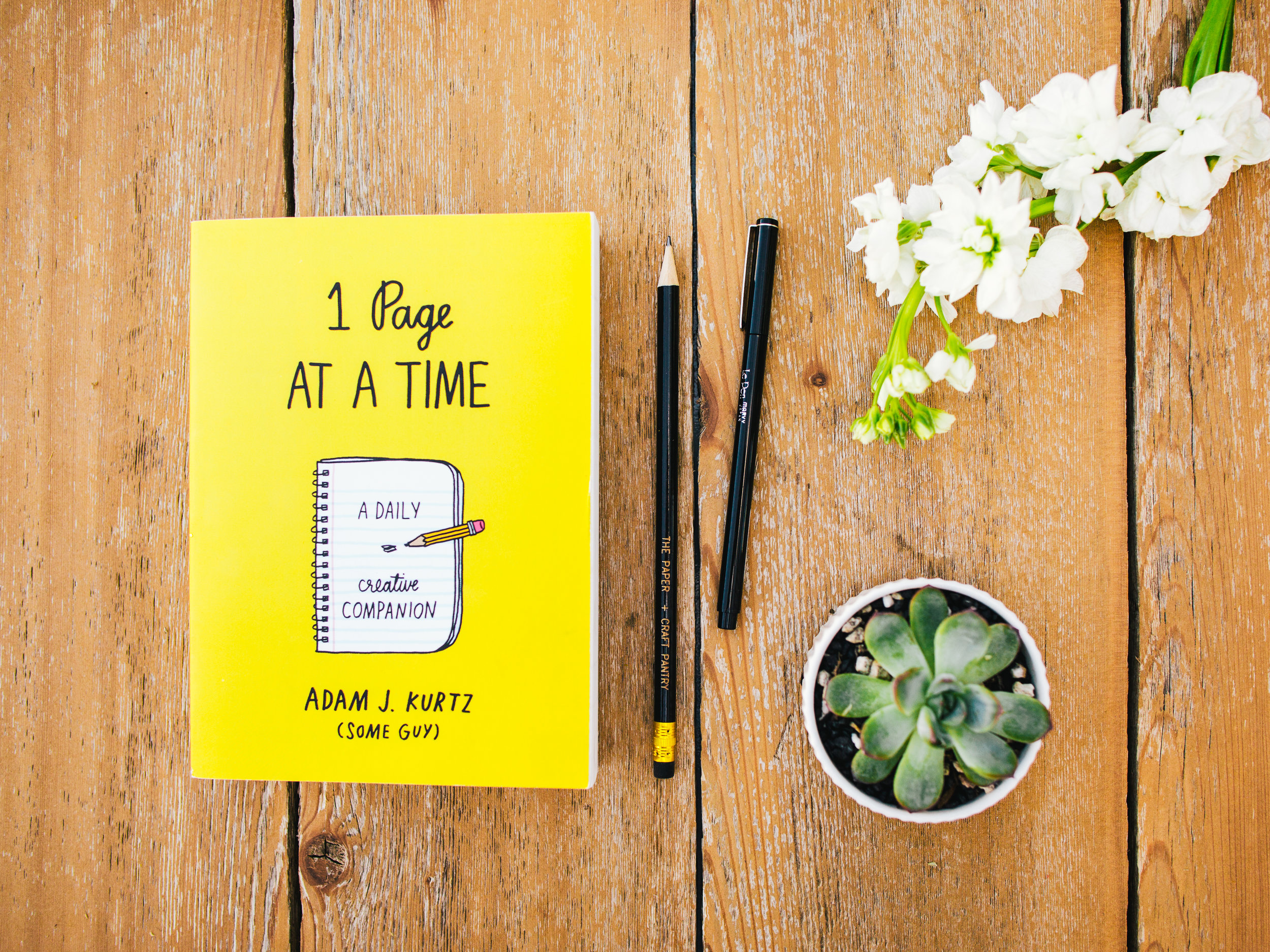 Paper Craft Pantry April ATX Book Club 1 Page A Day By Adam Kurtz