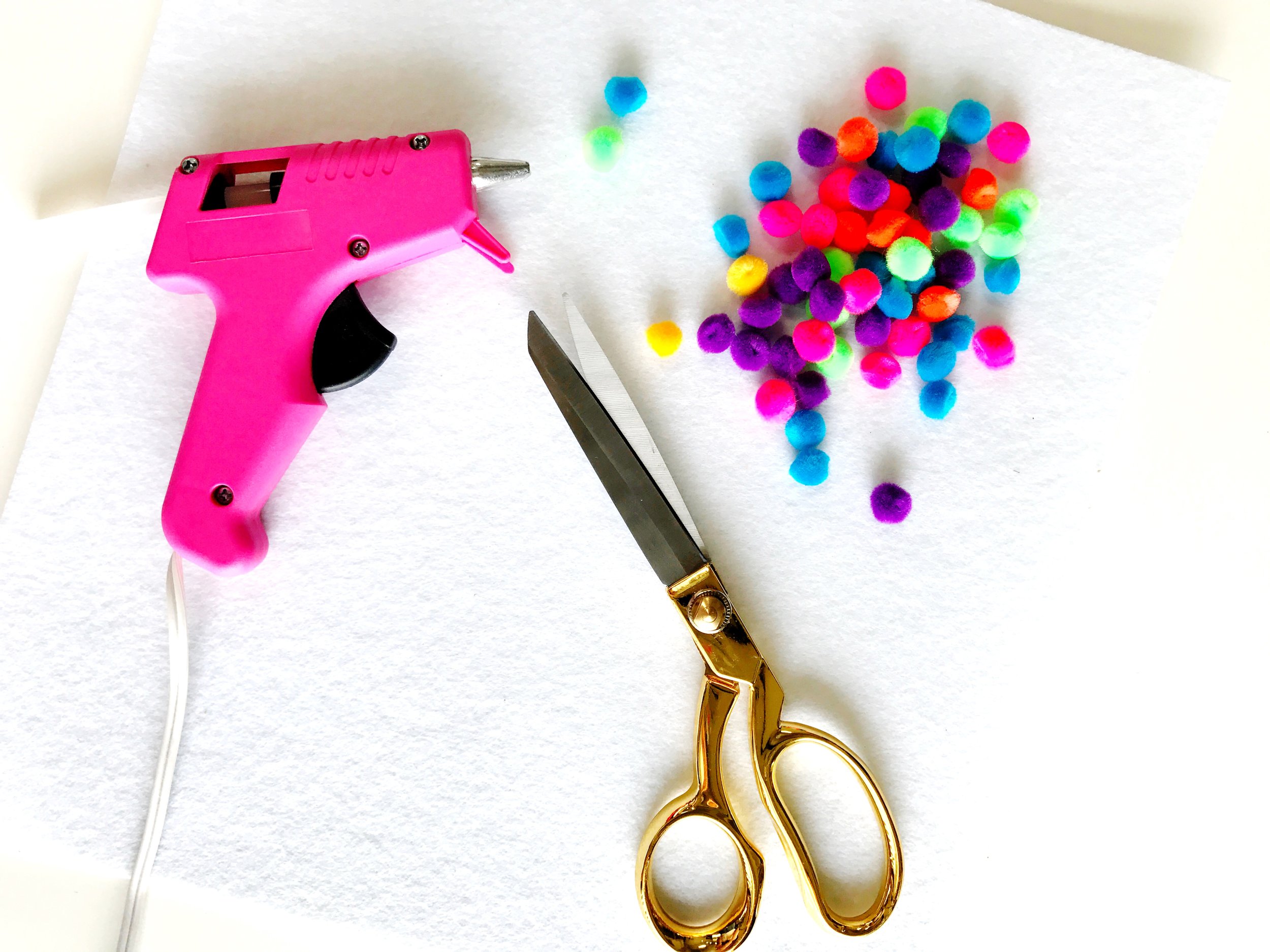 Paper Craft Pantry DIY Austin Blog Colorful Pom Pom Pinterest Coasters