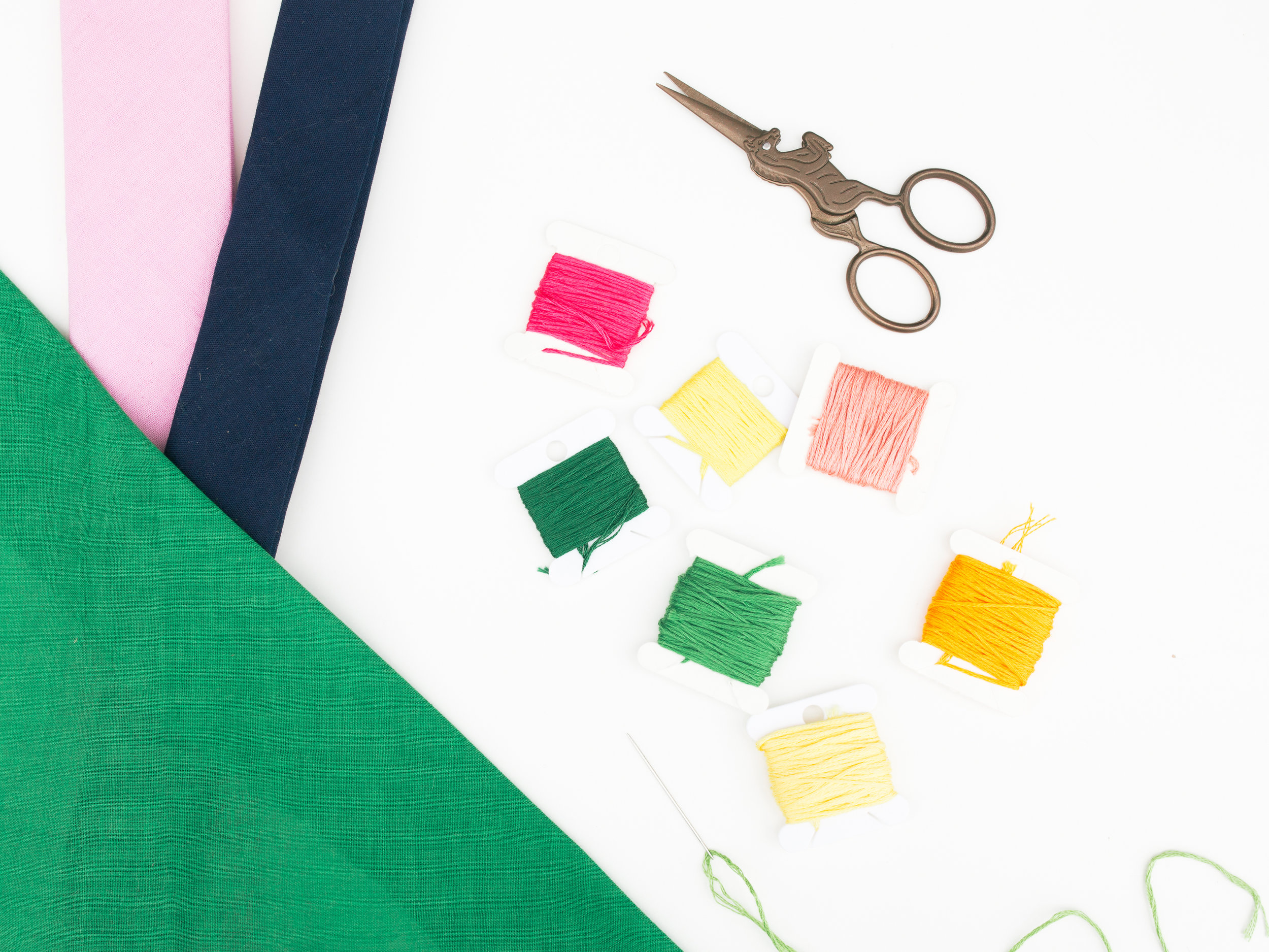 DIY Embroidered Summer Scarves