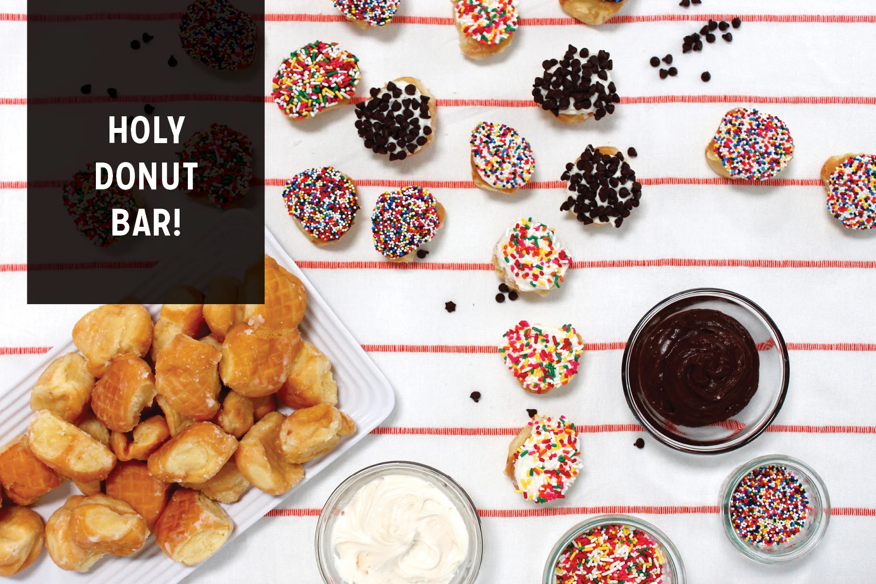 D.I.Y. Donut Dessert Bar For Your Next Brunch or Gathering