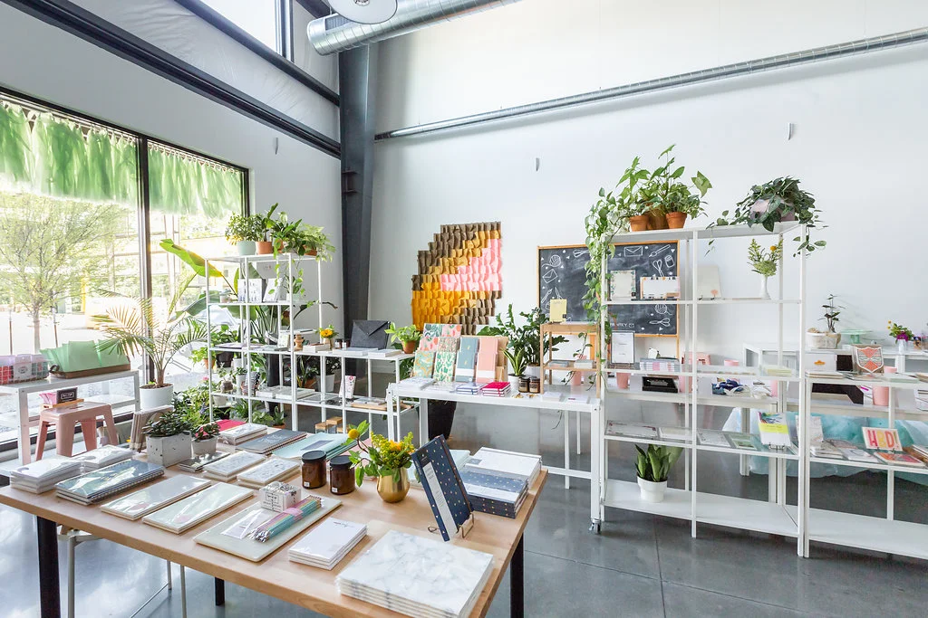 The Paper + Craft Pantry's new retail shop + workshop studio location.