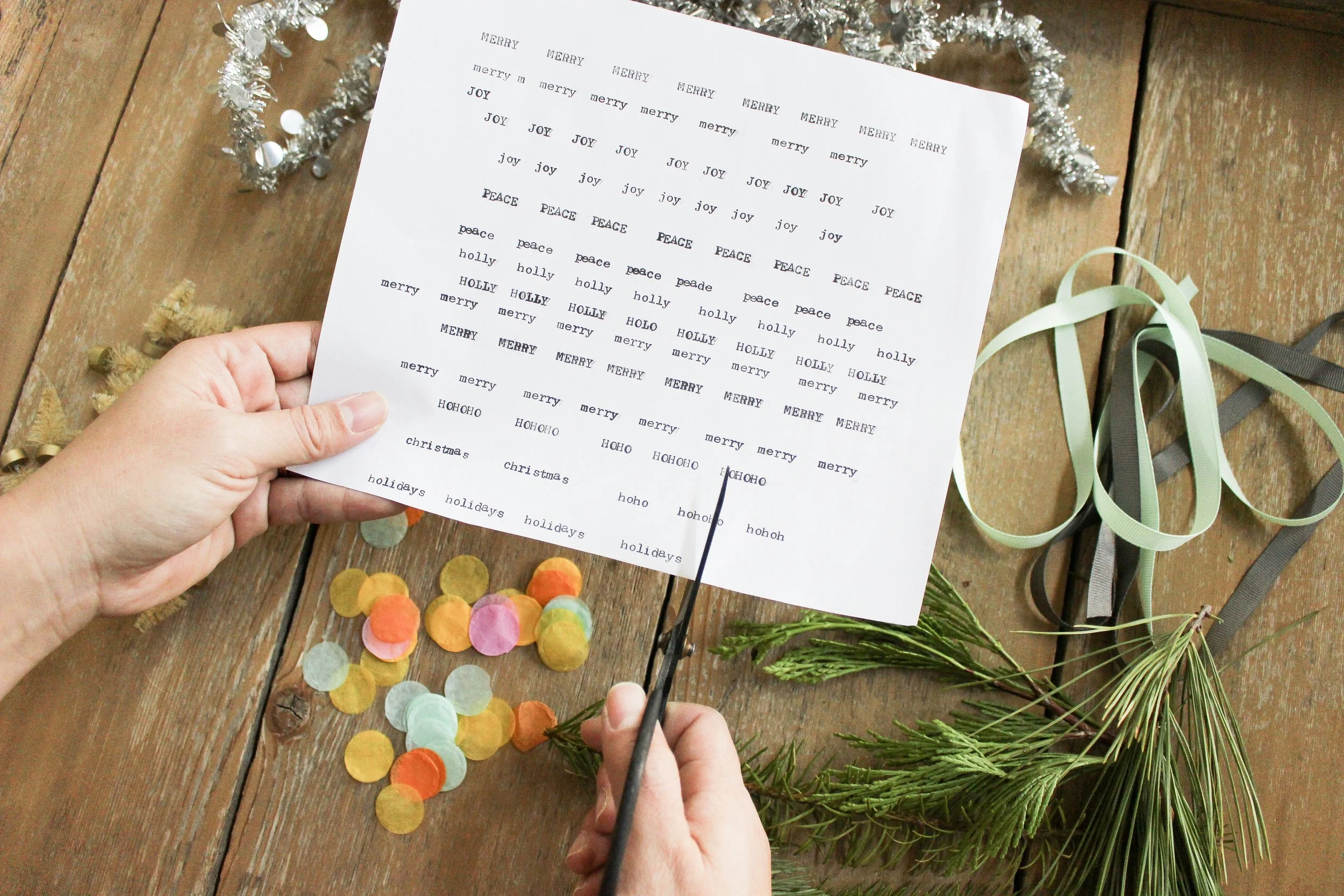 The Paper + Craft Pantry Blog: Prepping and cutting the supplies needed to fill the ornaments.