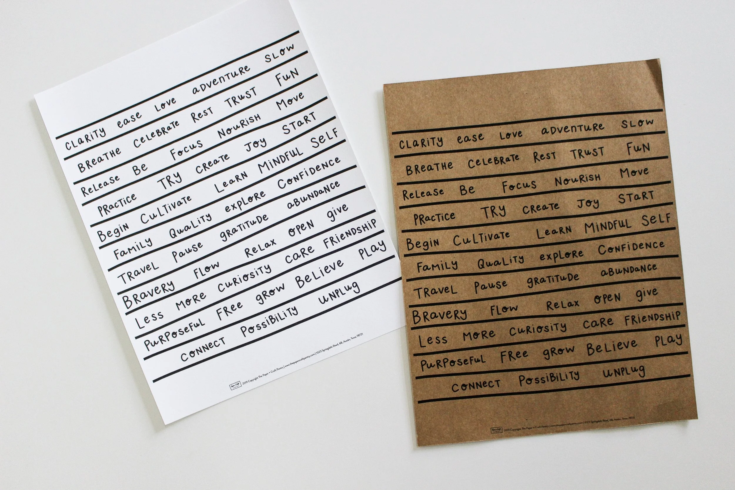 The Paper + Craft Pantry Blog: You can even print it on different paper.
