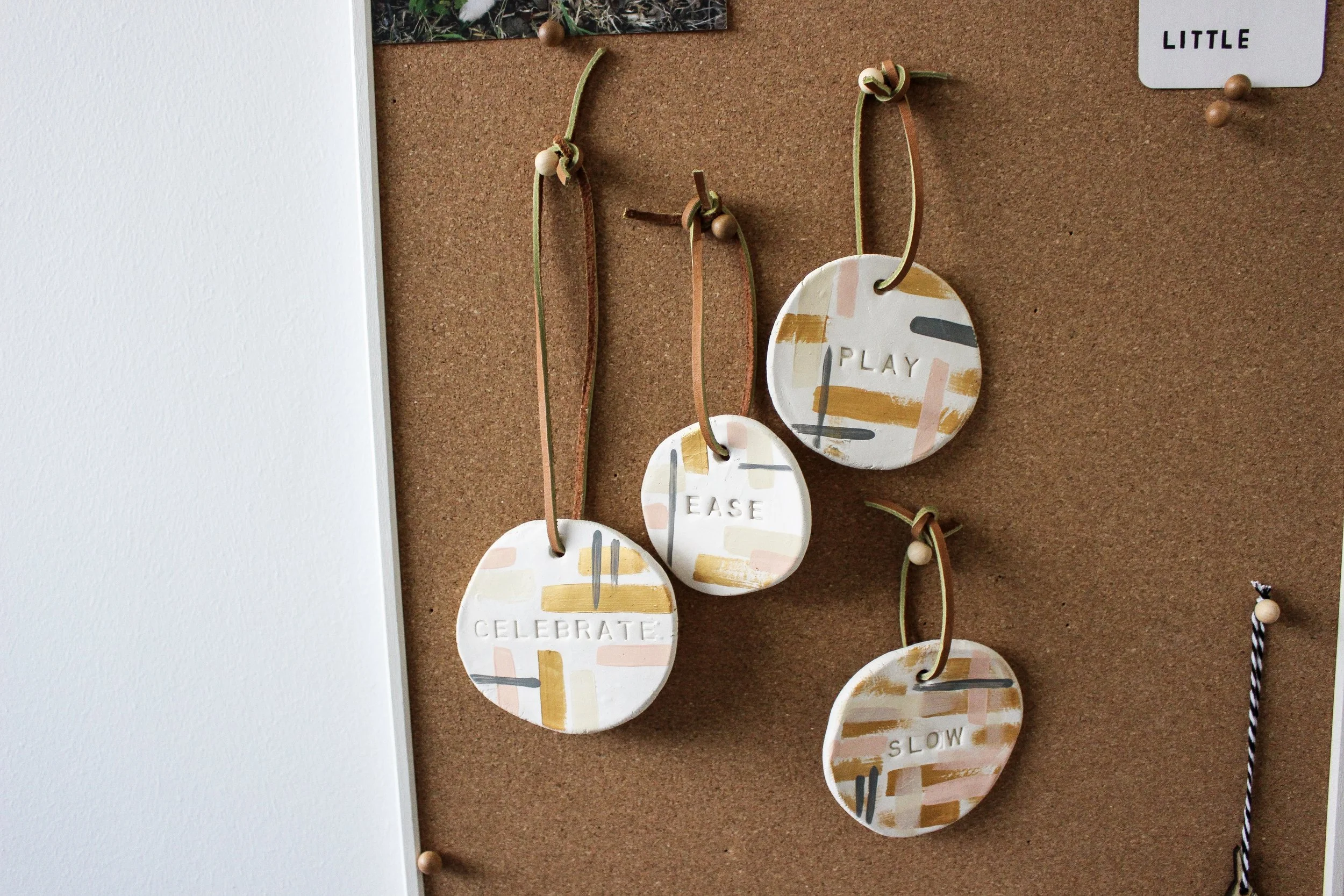 The Paper + Craft Pantry Blog: Wall clay art charm.