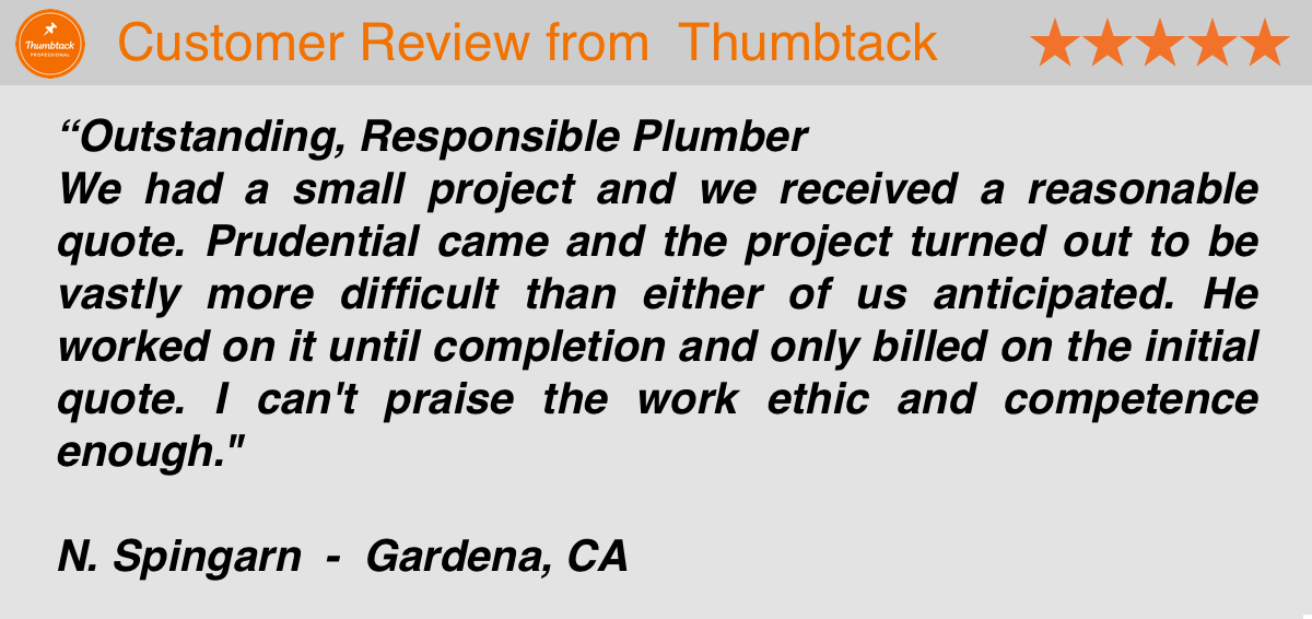 Review the Outstanding Plumber