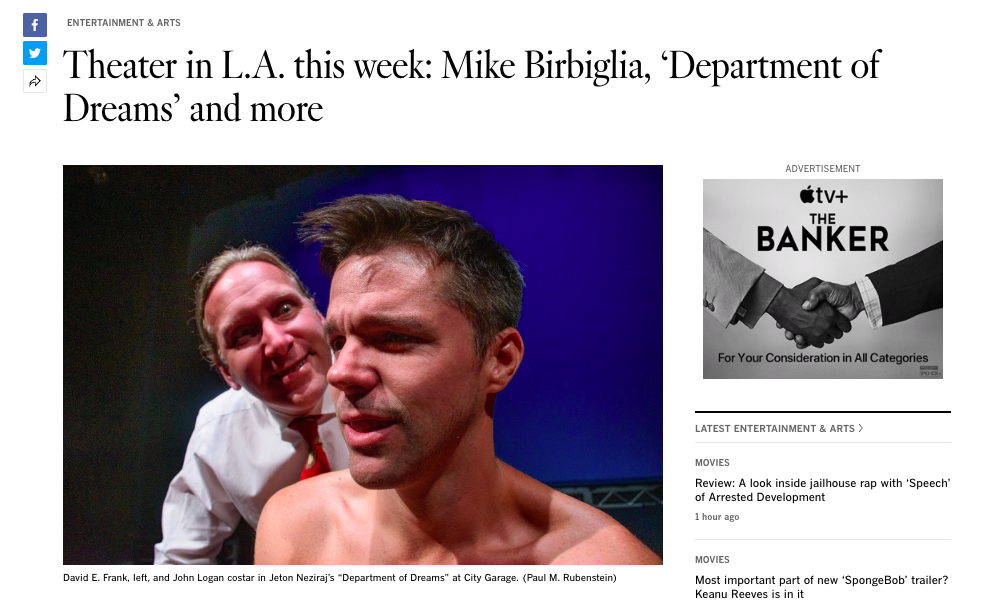 Theater in L.A. this week: Mike Birbiglia, ‘Department of Dreams’ and more