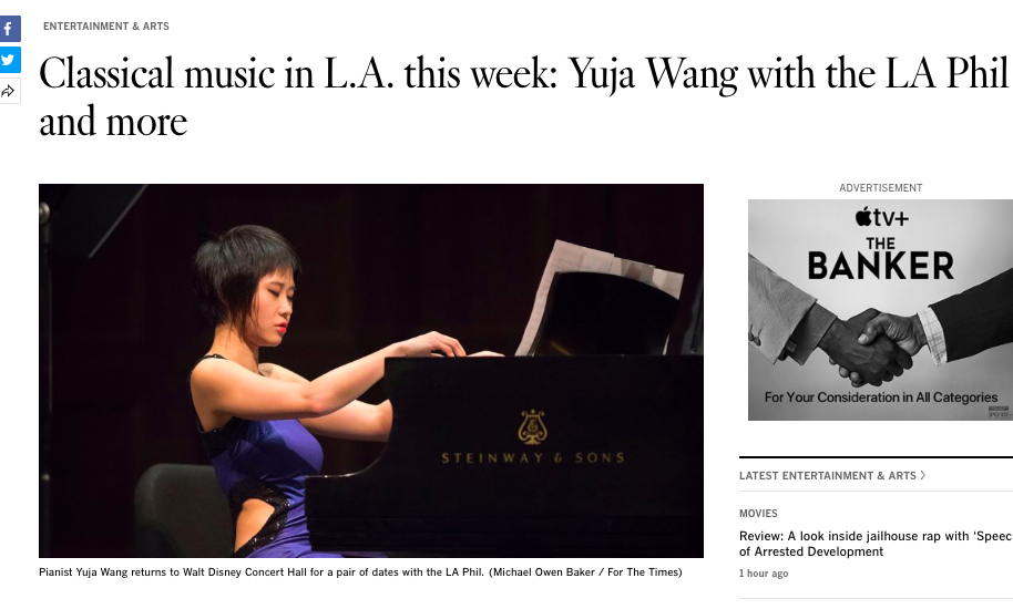 Classical music in L.A. this week: Yuja Wang with the LA Phil and more