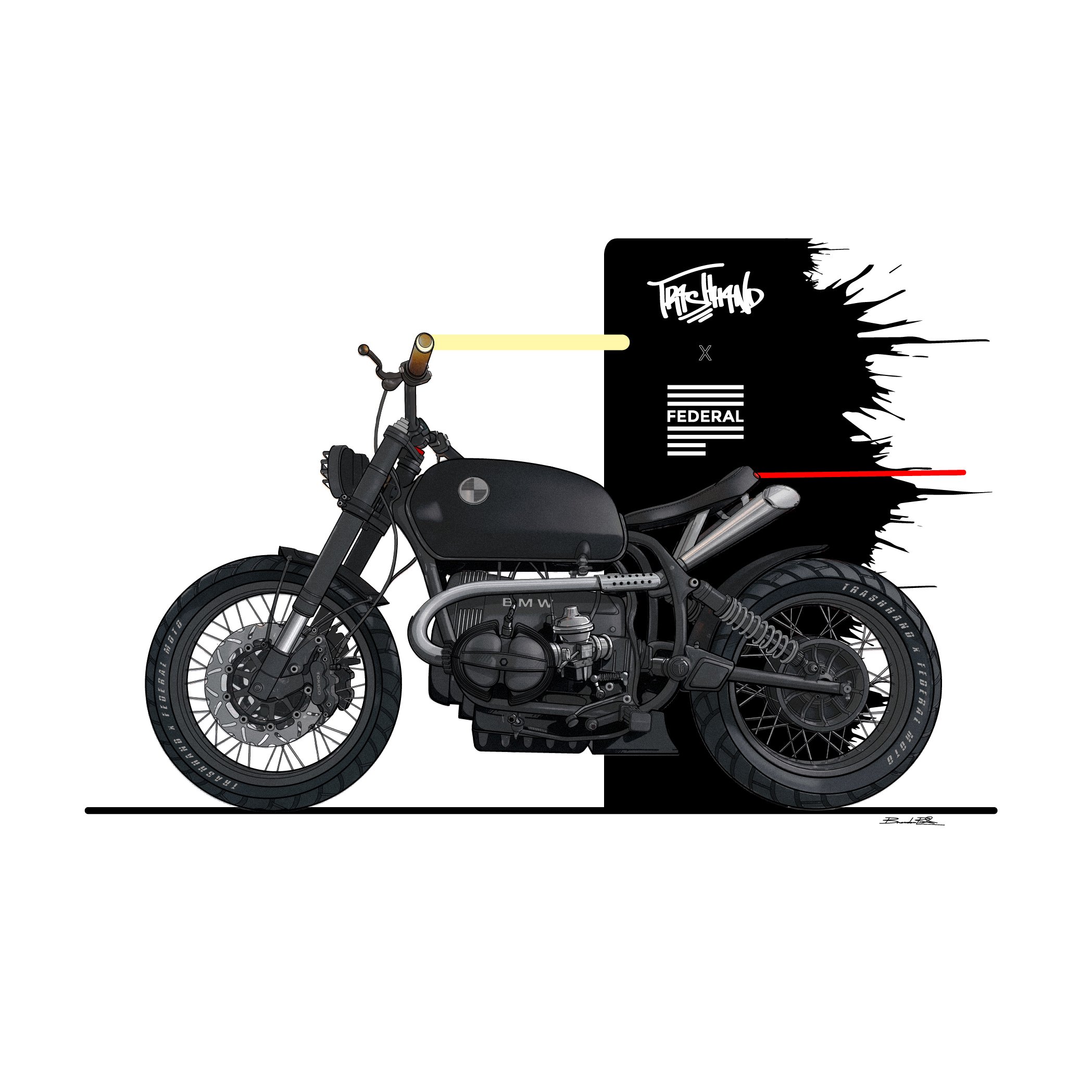 TRASHHAND x FEDERAL MOTO CUSTOM BMW R100/7