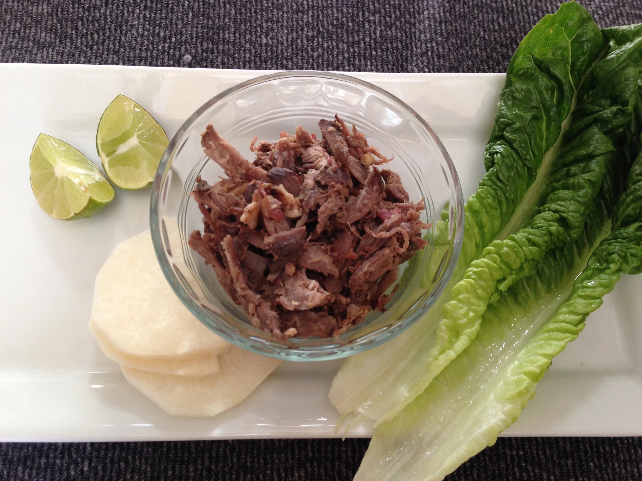 Enjoy this pulled pork in salads, wraps, tacos, or just by itself!