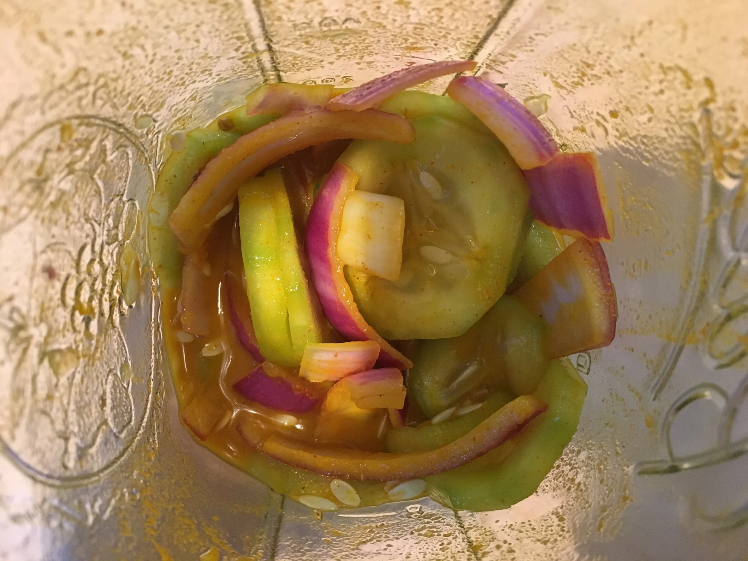 Want pickles instantly sans the mess and time required for canning? Then toss these ingredients in a jar, shake, and voilá! Quickie pickles!
