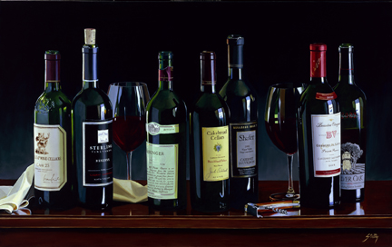 Newark Artist Donald Stilts, Wine Art