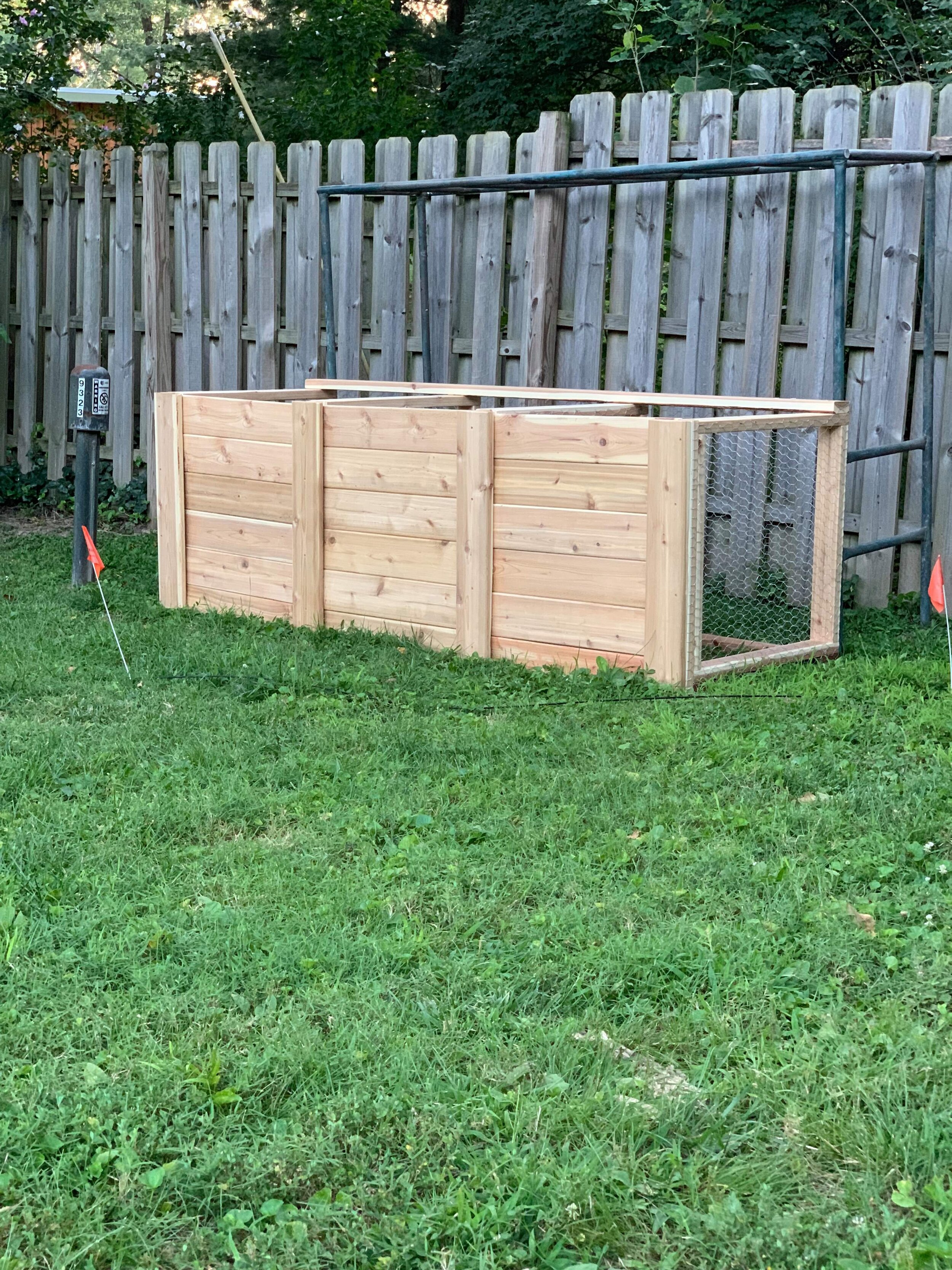 Three Bin Composting Container