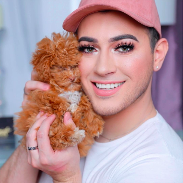  Manny with his adorable dog Zaya. 