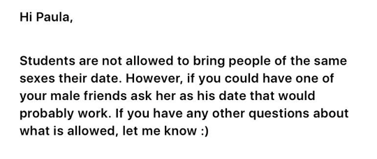  Email that Paula received from her guidance counselor. 