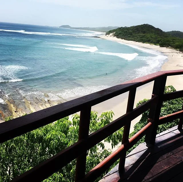Just had the most amazing week surfing in Nicaragua with @surfwithamigas. 😍🏄&zwj;♀️💖 Magic. Pretty great view to wake up to, the longest waves I've ever seen, and amazing amigas. #surfwithamigas