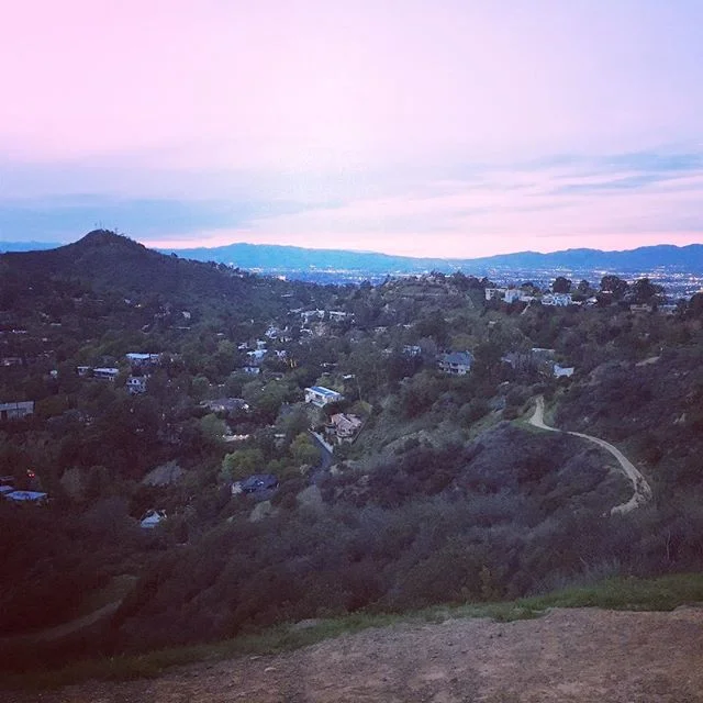 Sunset in the Hollywood Hills