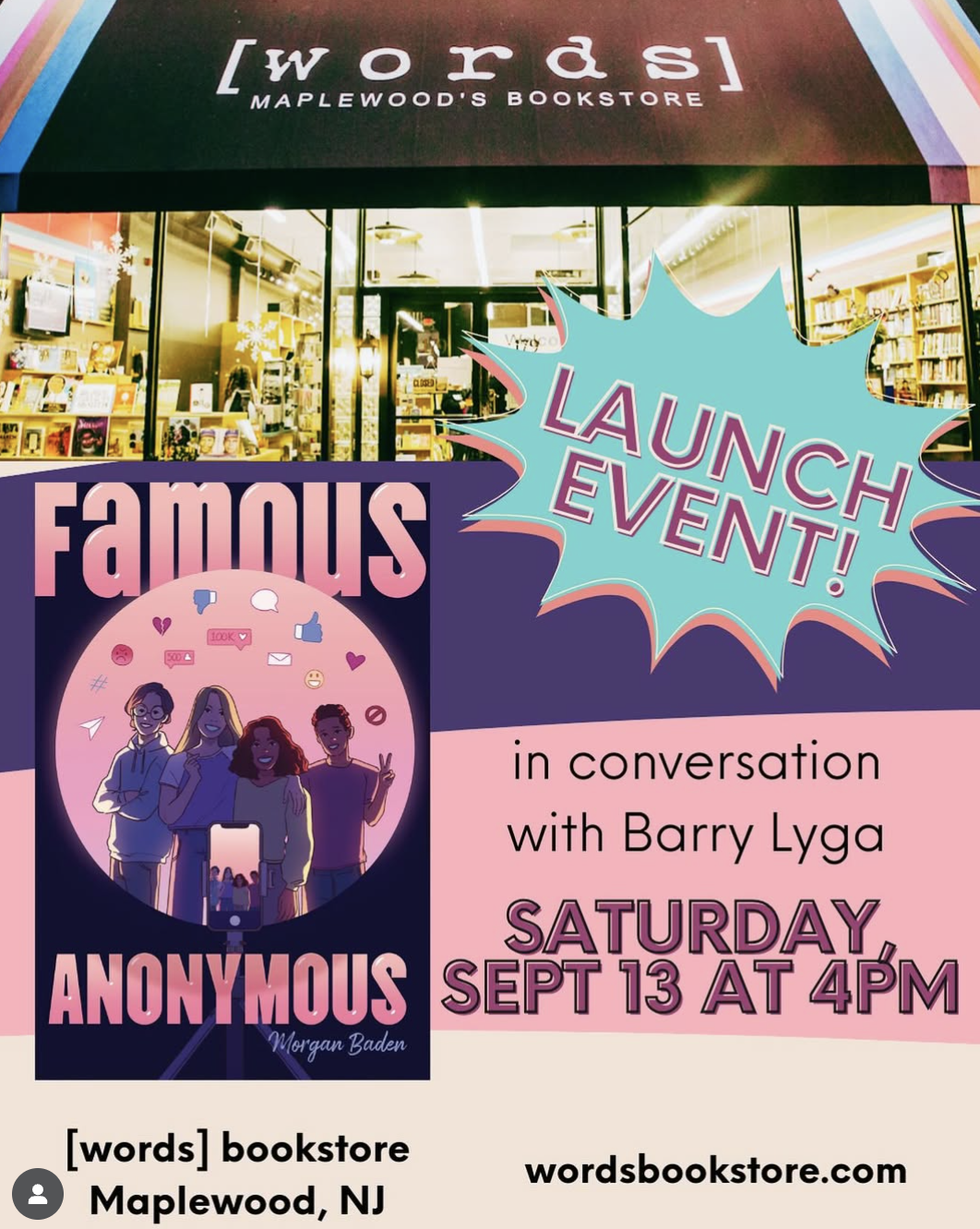 Launch Event for Famous Anonymous!