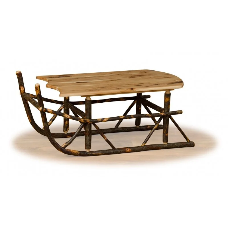 hickory sleigh coffee table