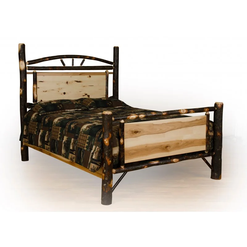 hickory panel bed