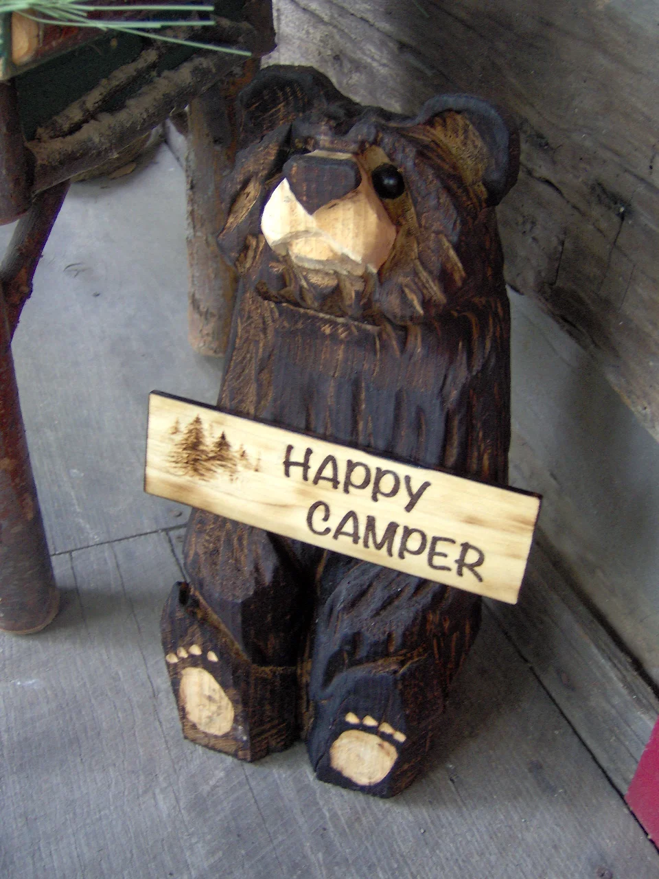 Cabin Pick Up Bear 10-12 Inches Tall NO SIGN — Ma & Pa's