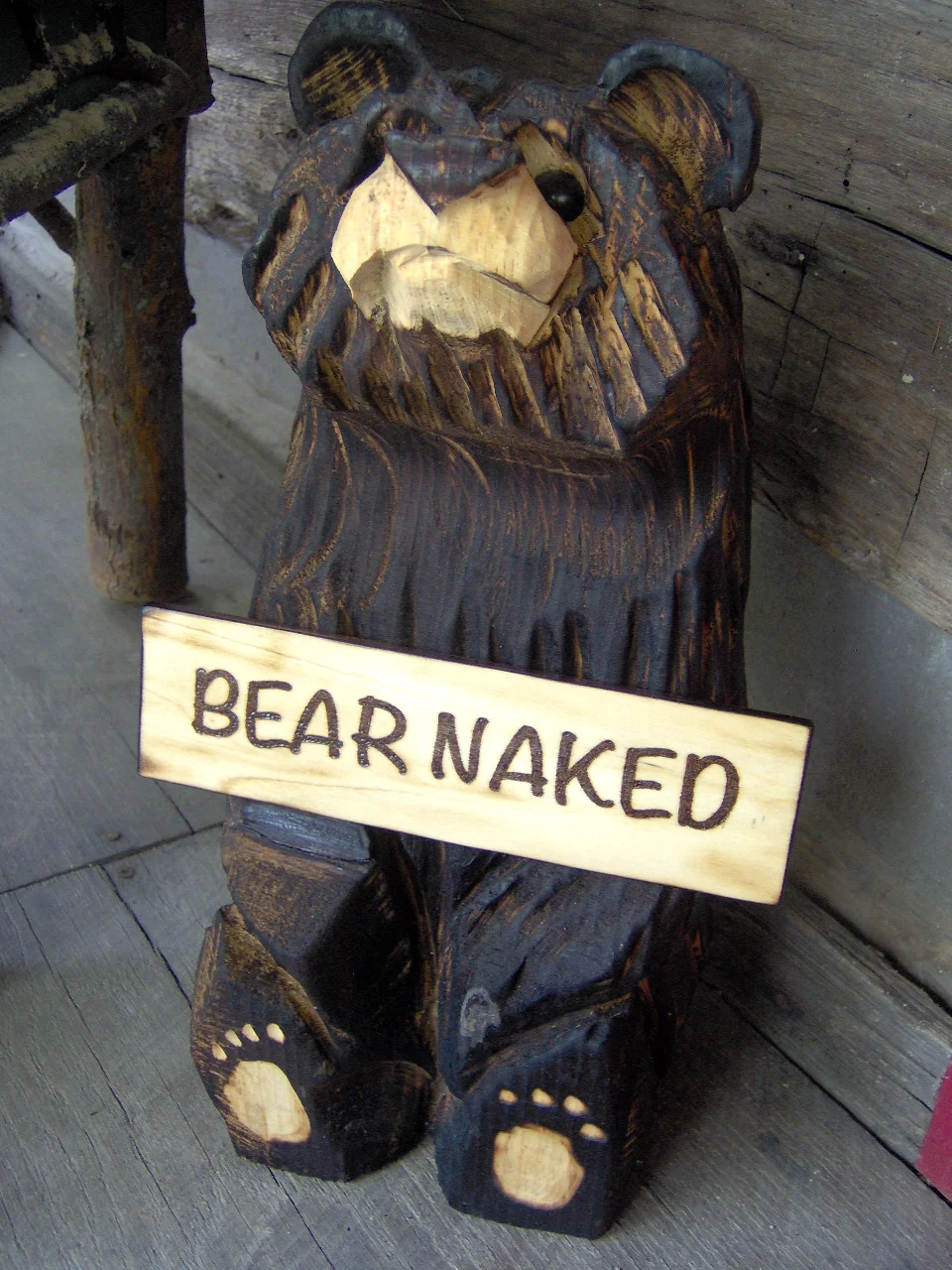 bear naked chainsaw carved bear (Copy) (Copy)