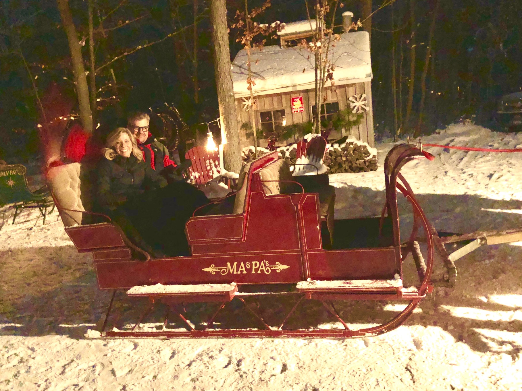 joe and wife red sleigh New Year Eve nite ride.jpg