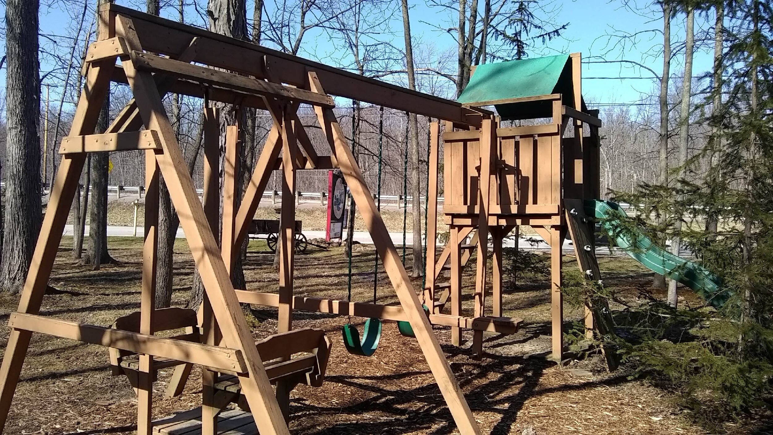 Amish Made Treated Wood Swing Set — Ma & Pa's