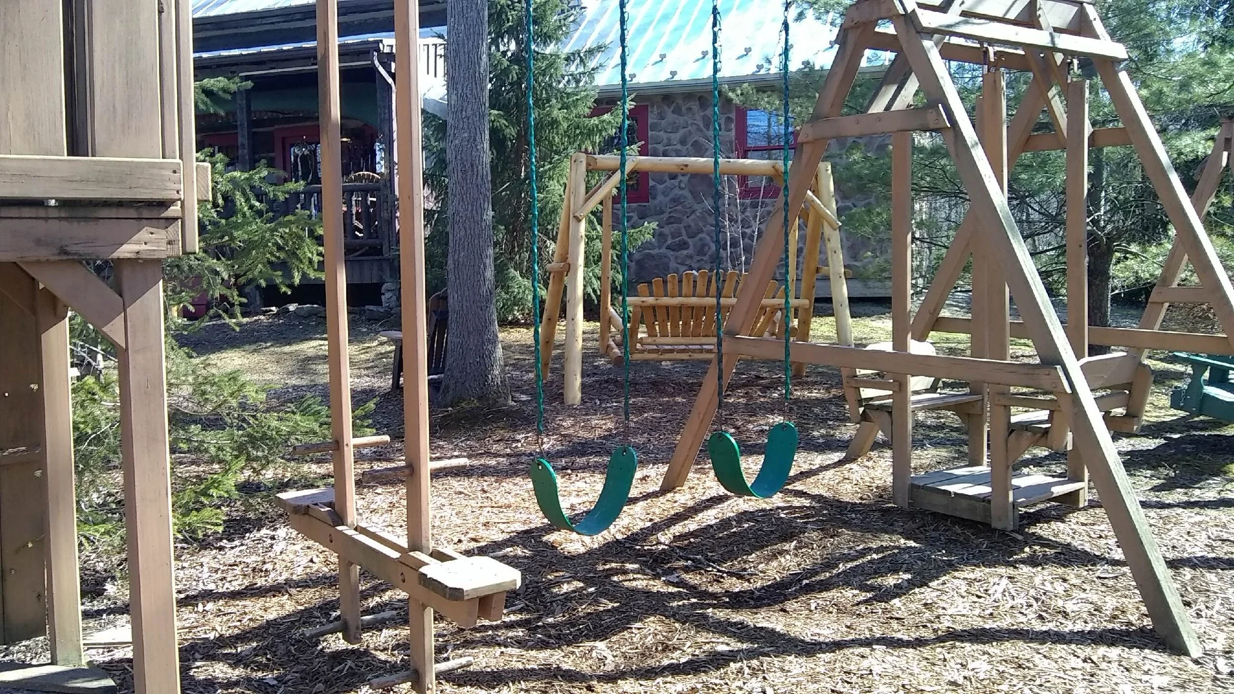 Amish Made Treated Wood Swing Set — Ma Pa's