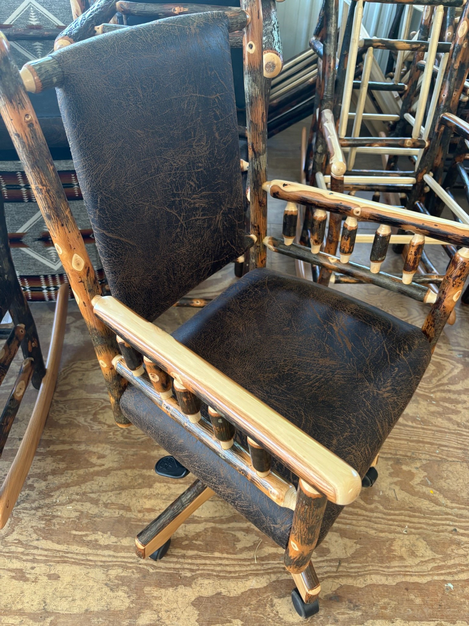 Swivel HickoryOffice Chair