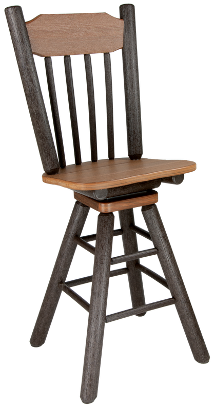 Poly Log Bar Stool Swivel