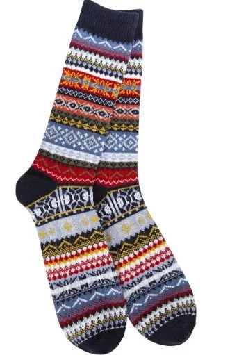 Textured Super Soft  Studio Crew Worlds Softest Socks Blue