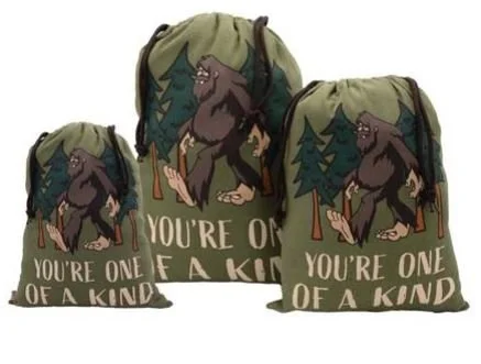 Big Foot You're One of a Kind Draw String Bag