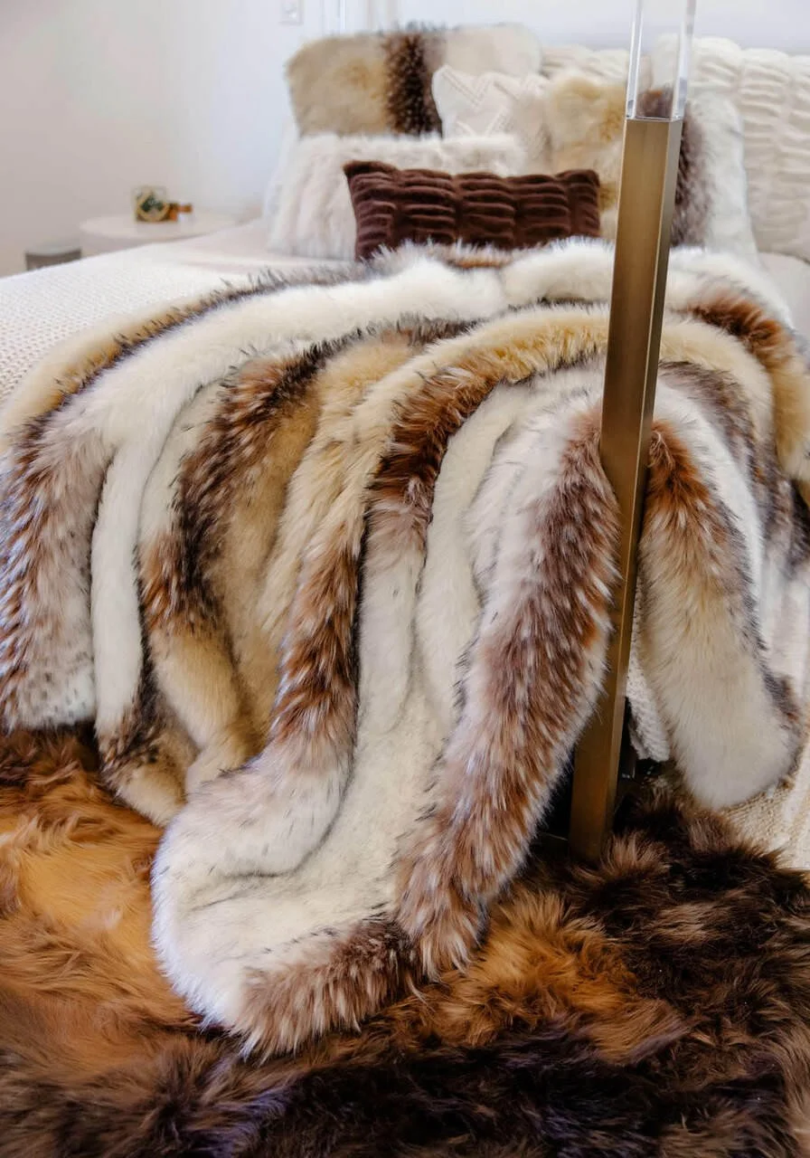 Faux Fur Throw Next Throws And Blankets Faux Fur Throws Sleigh