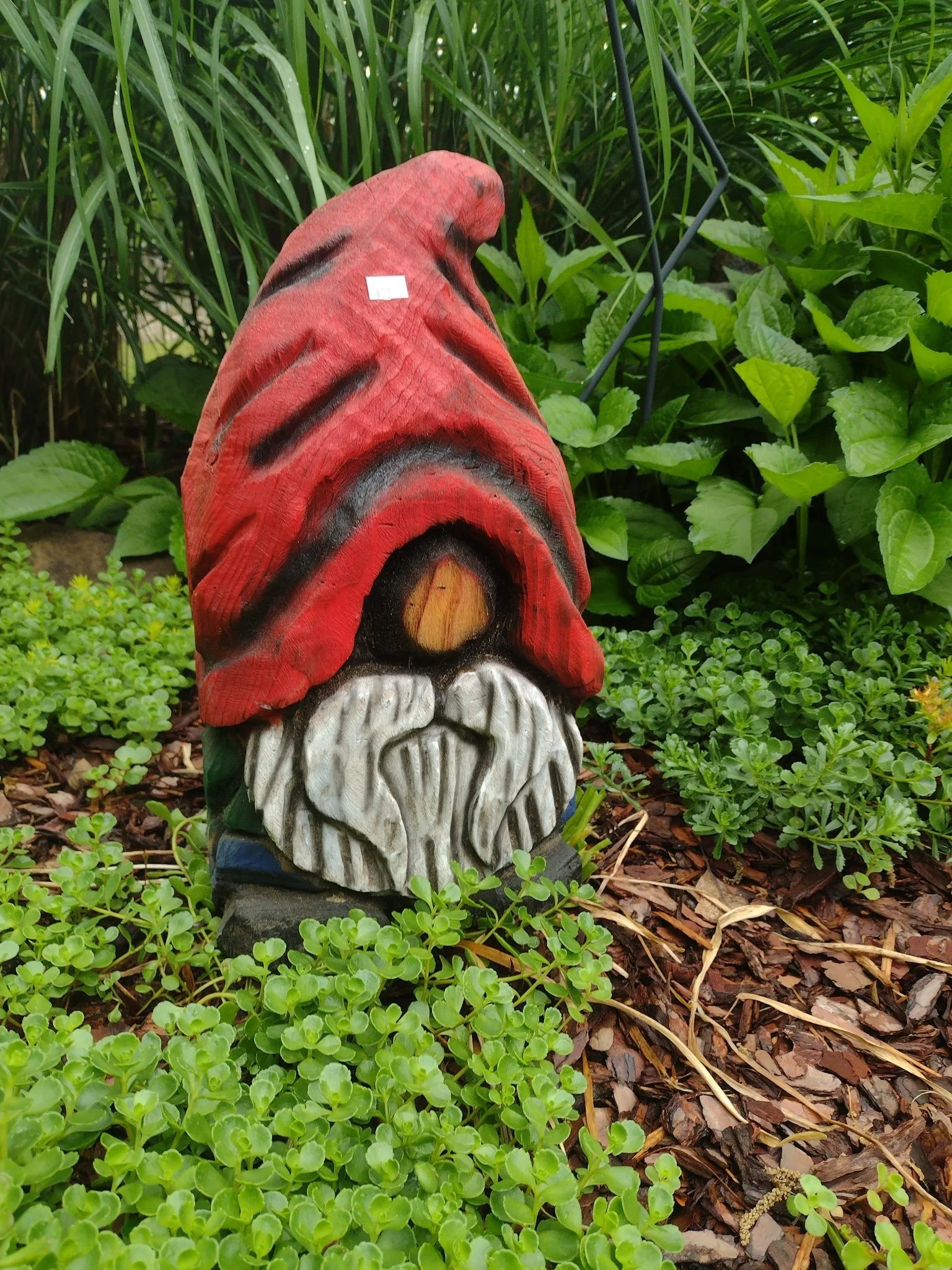Chainsaw Carved Garden Gnome 14-16  Inches Tall  Shipped to You