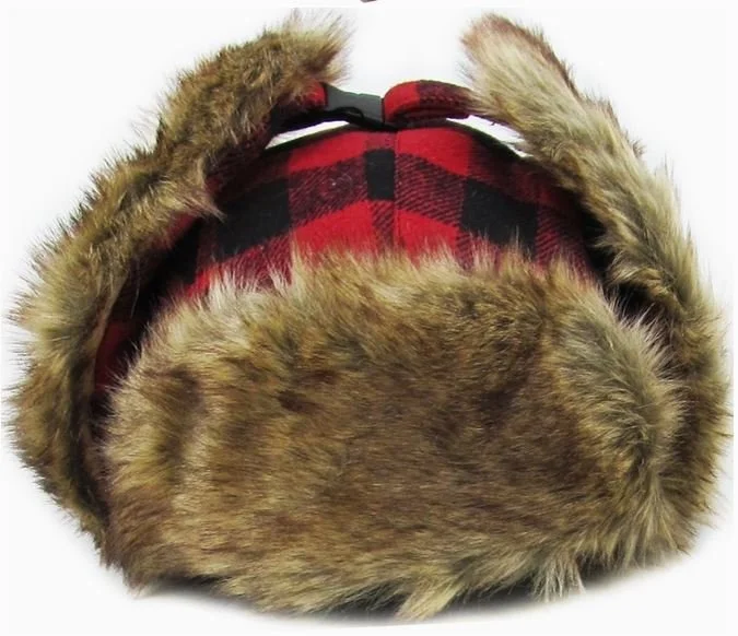 Buffalo Plaid Trapper Hat