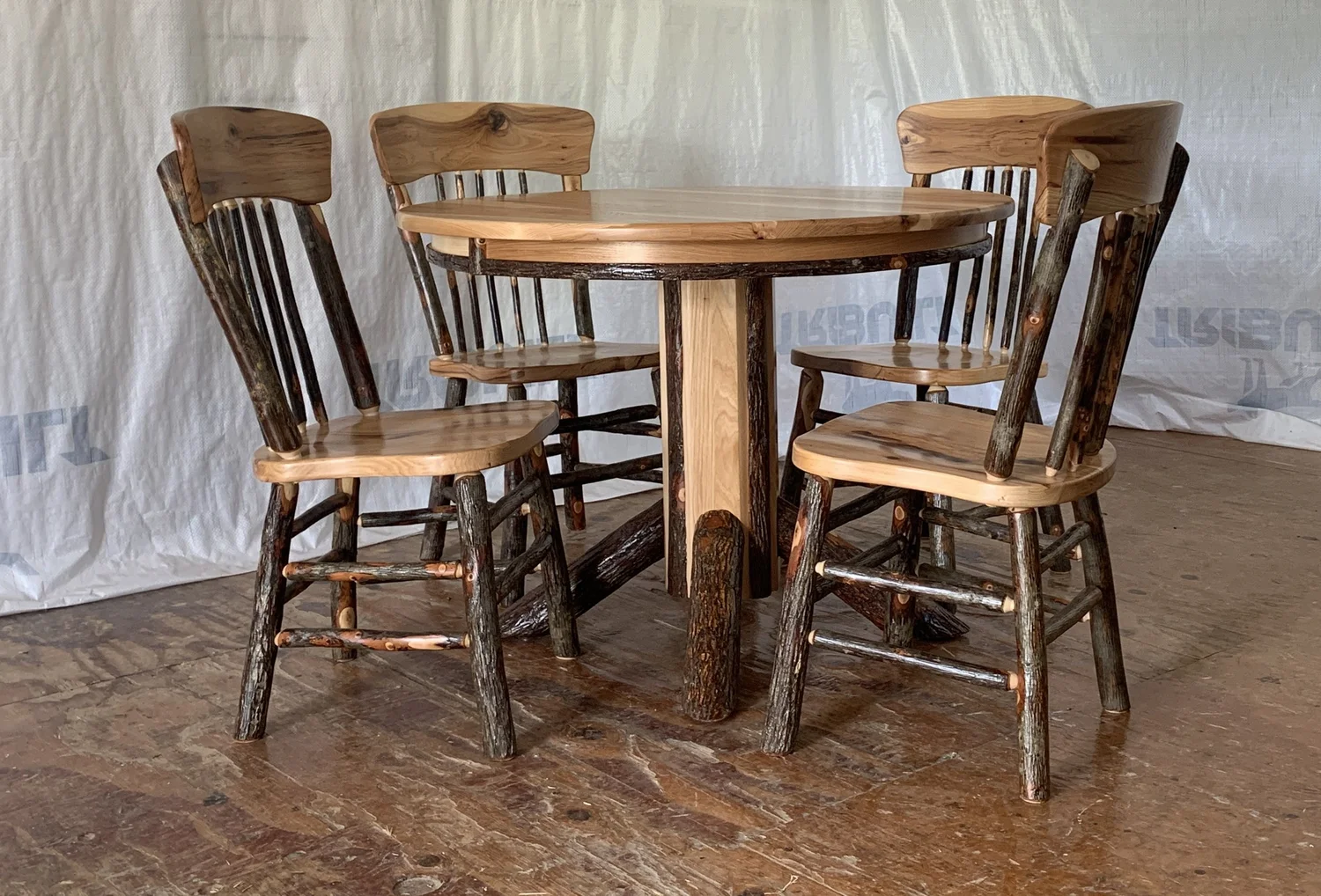 Rustic Hickory Tables Dining Sets Chairs Various Styles — Ma & Pa's